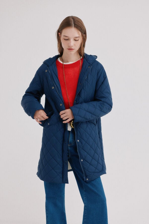 Hoss Intropia Daneris. Casaco midi Azul