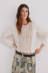 Hoss Intropia Isabelle. Jersey calados Beige