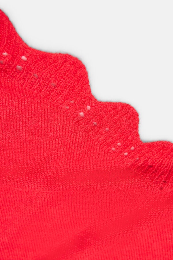 Hoss Intropia Lily. Xaile de malha com ondas Vermelho
