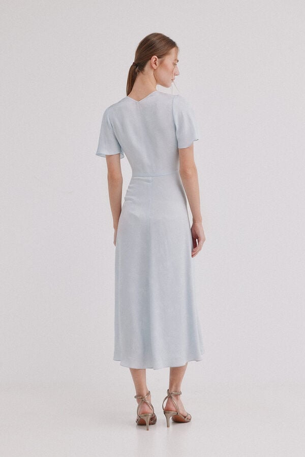 Hoss Intropia Alesha. Vestido jacquard Azul