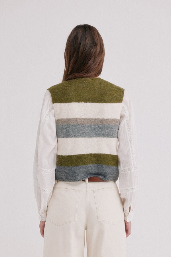 Hoss Intropia Isobel. Colete de riscas Multicolorido