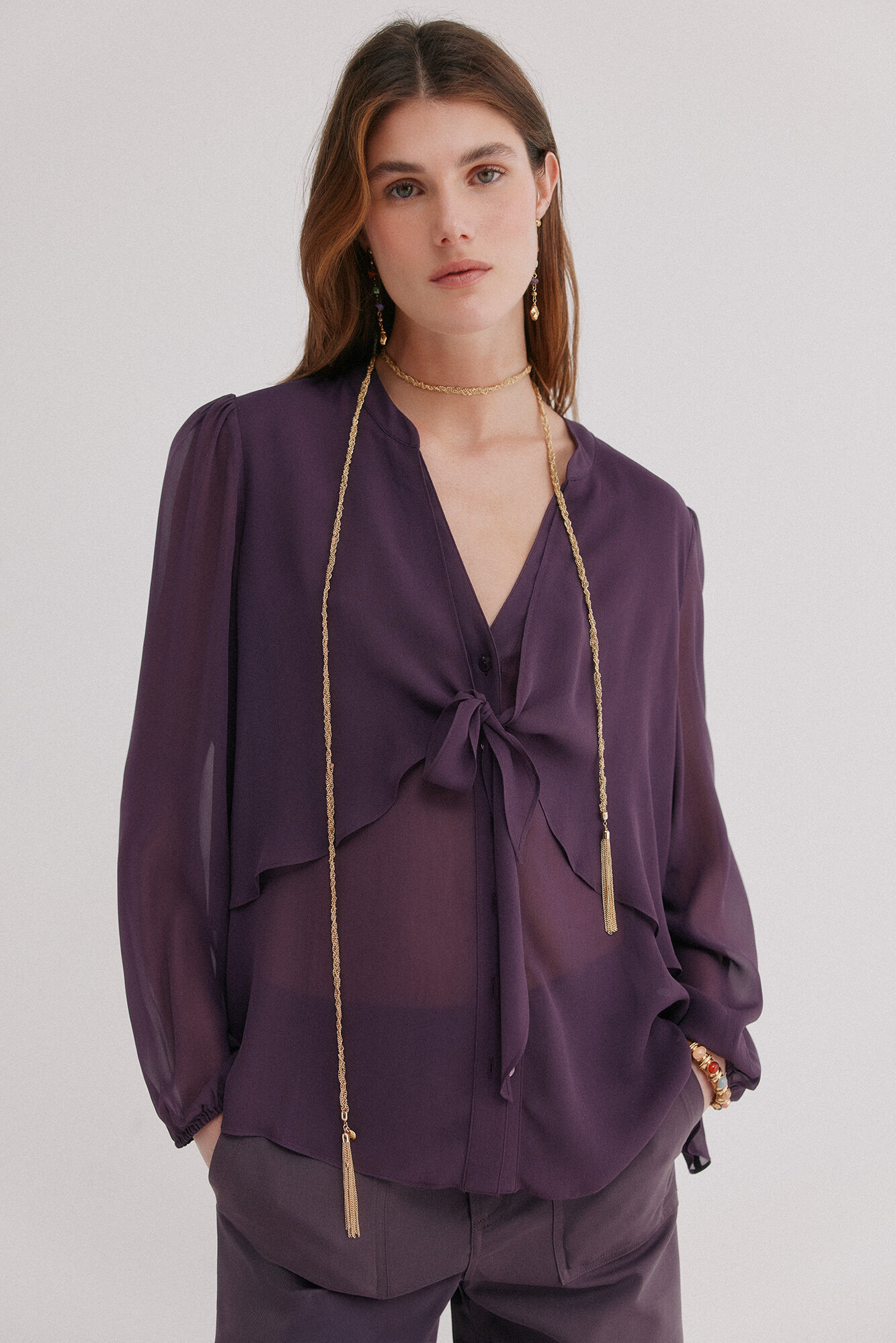 Hoss Intropia Gala. Blusa com la&ccedil;ada