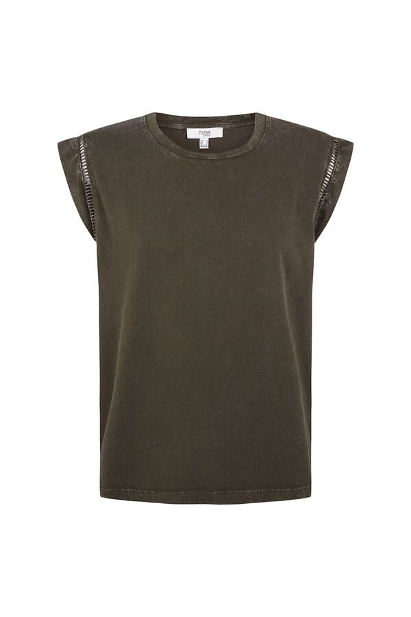 Hoss Intropia Mafi. T-shirt gola redonda Verde