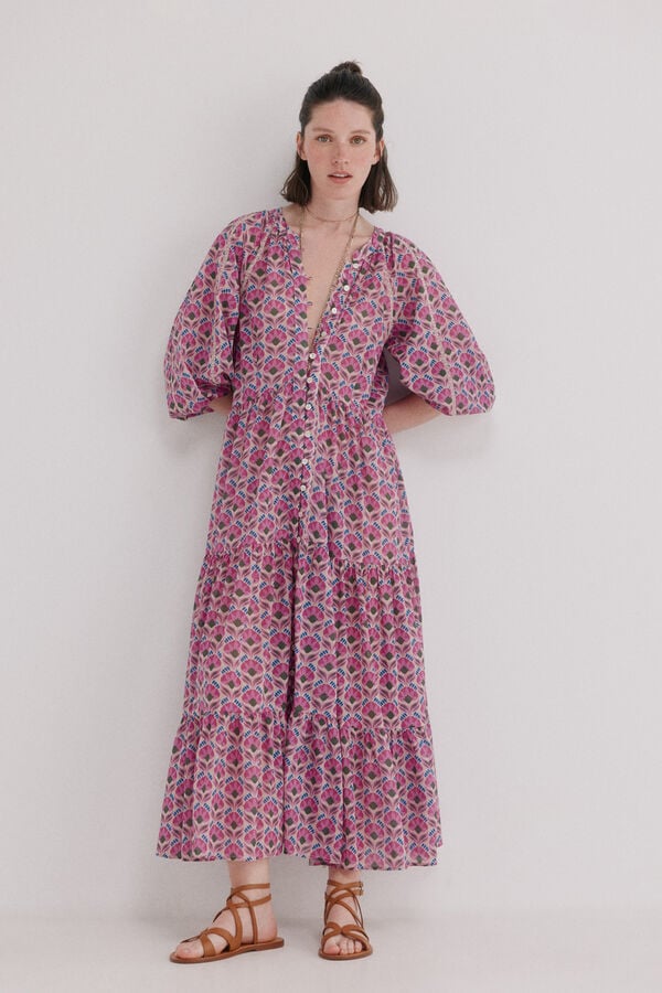 Hoss Intropia Allegra. Vestido floral Multicolorido