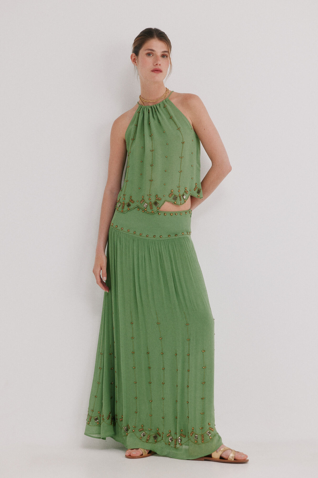 Hoss Intropia Clarisa. Blusa abalorios