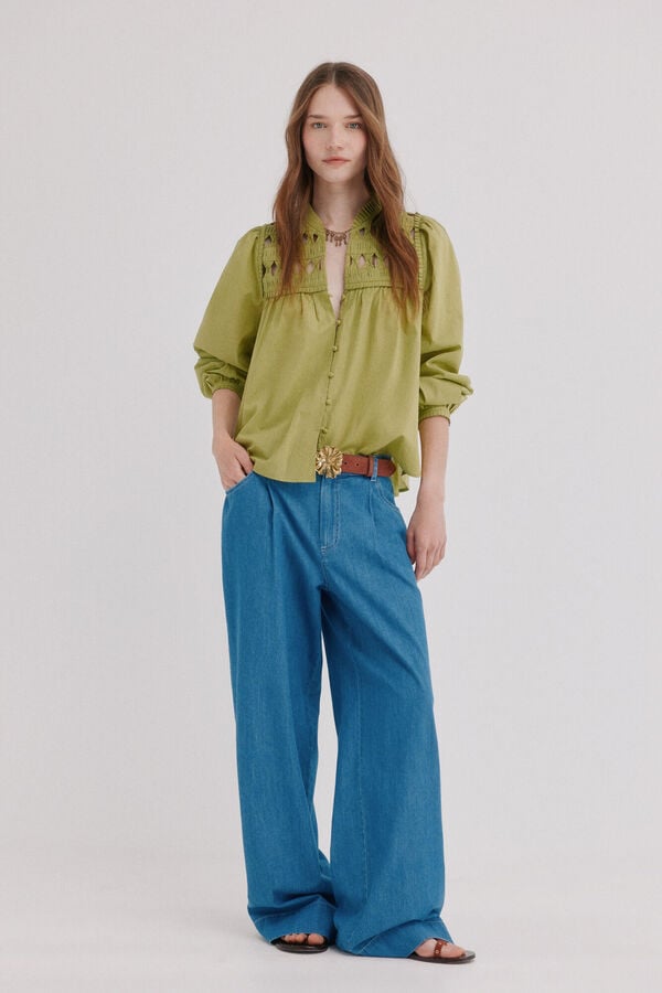 Hoss Intropia Cecile. Blusa manga comprida Verde