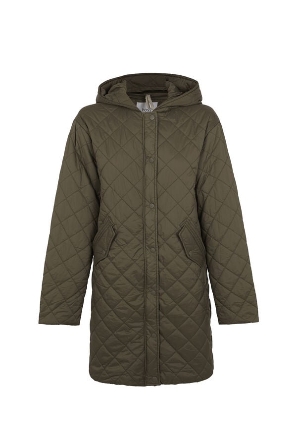 Hoss Intropia Daneris. Casaco midi Khaki