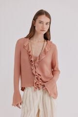 Hoss Intropia India. Chaqueta de punto Rosa