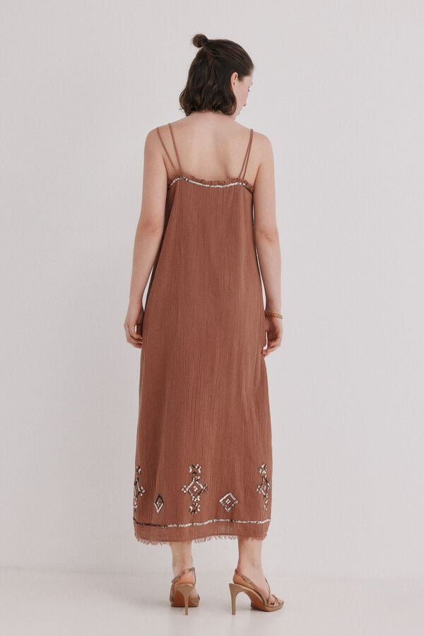 Hoss Intropia Aiora. Vestido midi flu&iacute;do Arena