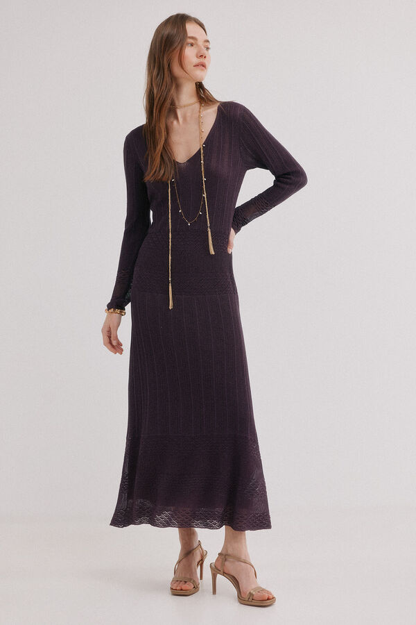 Hoss Intropia Ada. Vestido calado Morado
