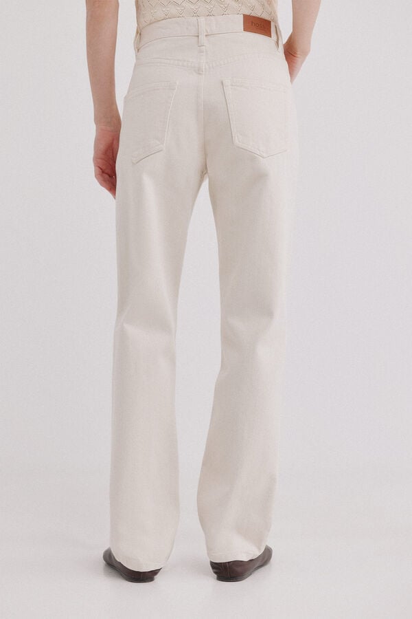 Hoss Intropia Brunella. Jeans cintura alta Ecru