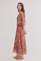 Hoss Intropia Ana. Vestido midi flu&iacute;do Multicolor