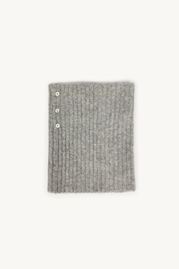 Hoss Intropia Liliana. Cuello de punto con botones Gris