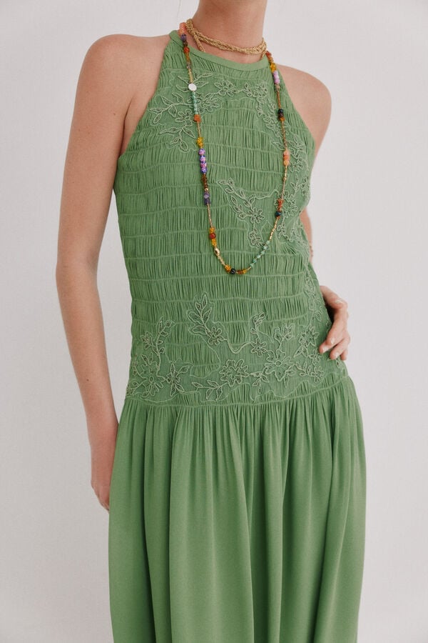 Hoss Intropia Adara. Vestido flu&iacute;do Verde