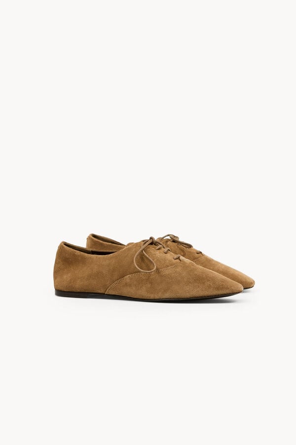 Hoss Intropia Mariela. Sapatos derbies em croute Castanho