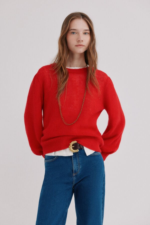 Hoss Intropia Iciar. Jersey de punto rojo
