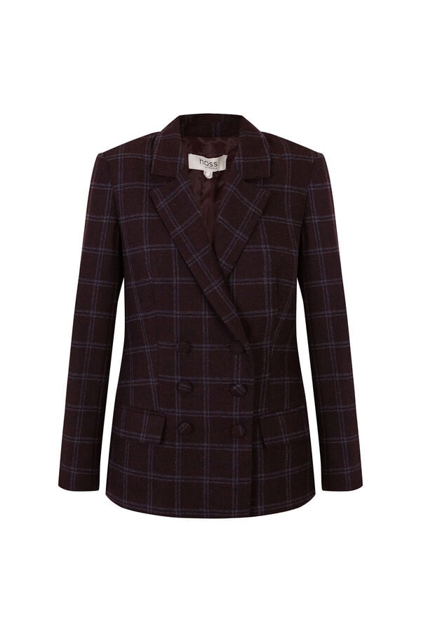 Hoss Intropia Emerald. Blazer aos quadrados Azul