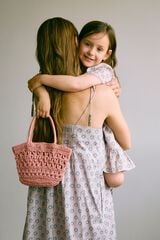 Hoss Intropia Nunile. Mini bolso fibras naturales Rosa