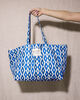 Hoss Intropia Tote Bag artesanal en azul y blanco&nbsp; Azul marino