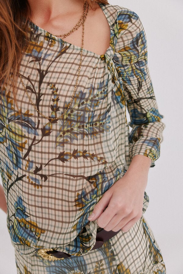 Hoss Intropia Cianna. Blusa estampada Multicolorido