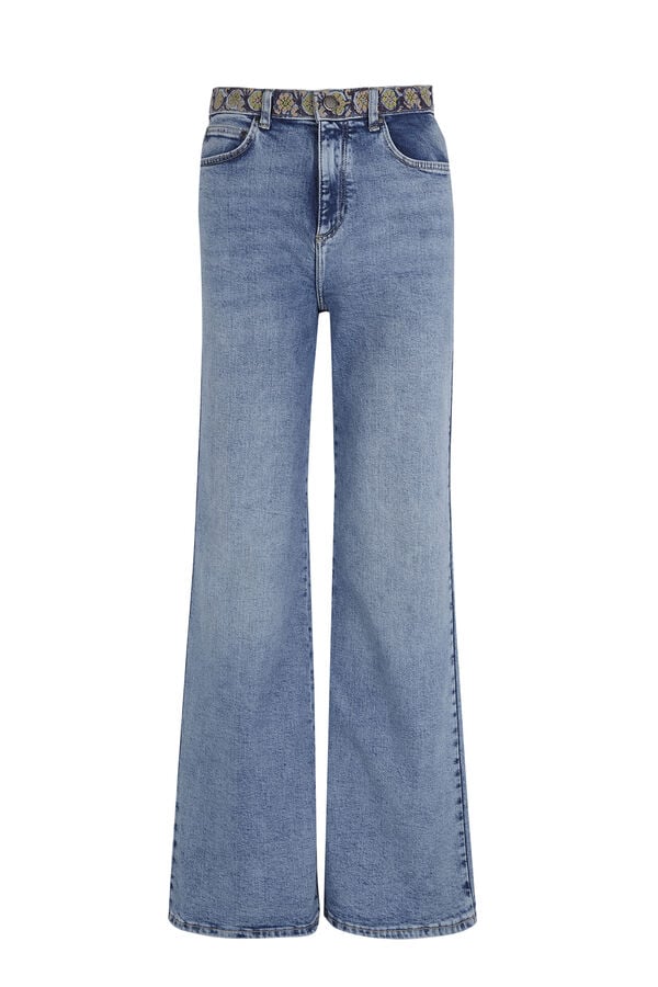 Hoss Intropia Briar. Jeans bordados Azul marino