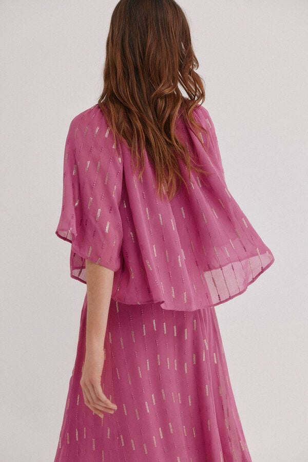 Hoss Intropia Angela. Vestido flu&iacute;do Rosa