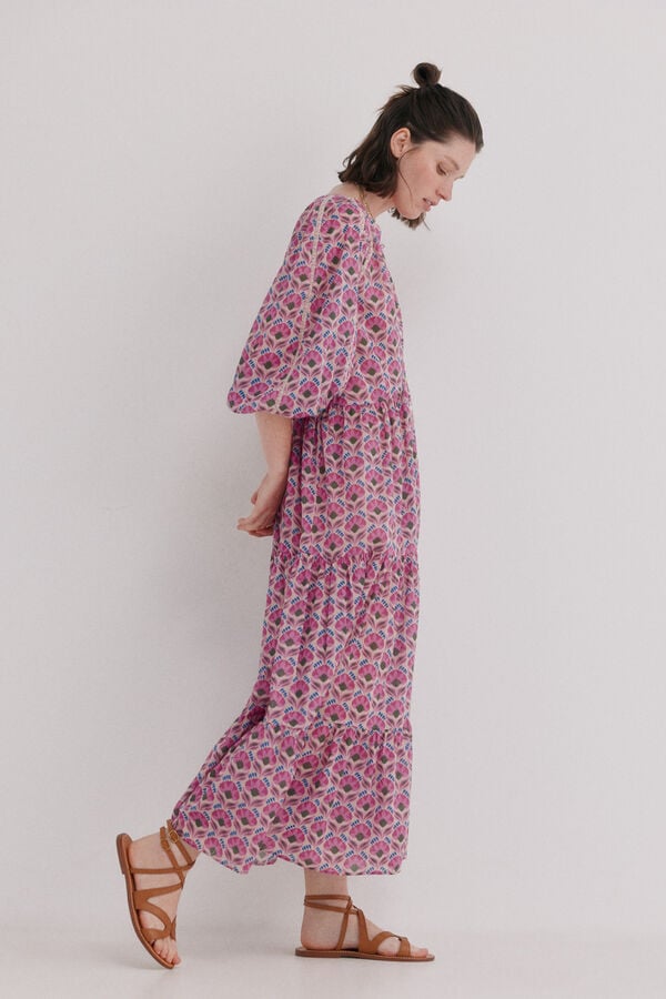 Hoss Intropia Allegra. Vestido floral Multicolorido