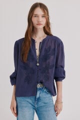 Hoss Intropia Cassie. Blusa bordada Roxo