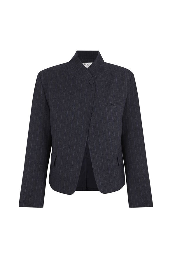 Hoss Intropia Edda. Blazer cropped Azul