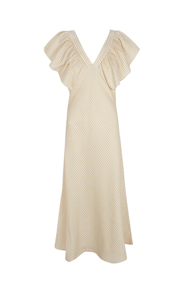 Hoss Intropia Arminia. Vestido flu&iacute;do Estampado amarillo