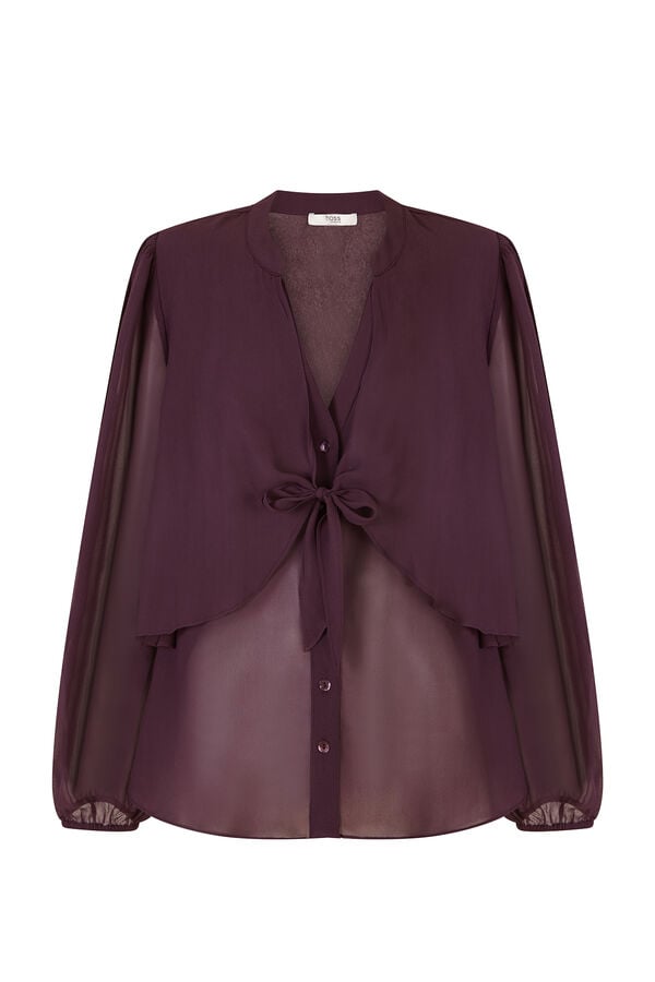 Hoss Intropia Gala. Blusa con lazada Morado