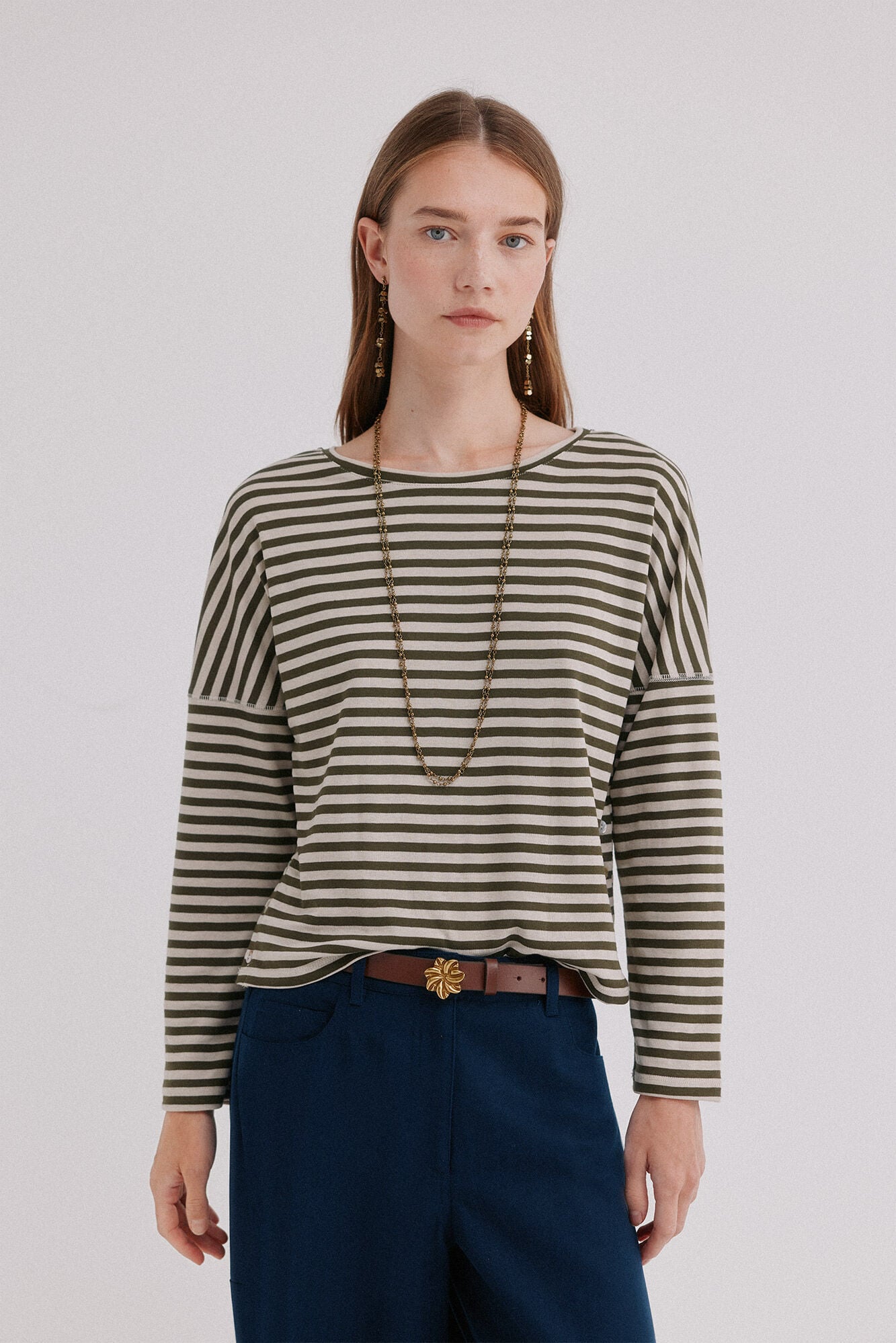 Hoss Intropia Malena. T-shirt riscas