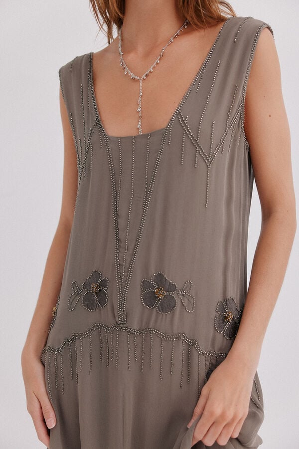 Hoss Intropia Arianne. Vestido fluido Gris