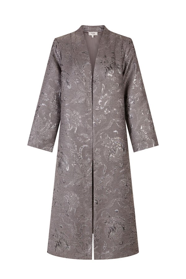 Hoss Intropia Eva. Quimono jacquard Cinzento