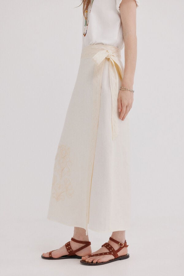 Hoss Intropia Renata. Falda cruzada Beige