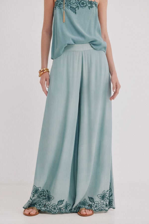 Hoss Intropia Persia. Cal&ccedil;a comprida  Azul