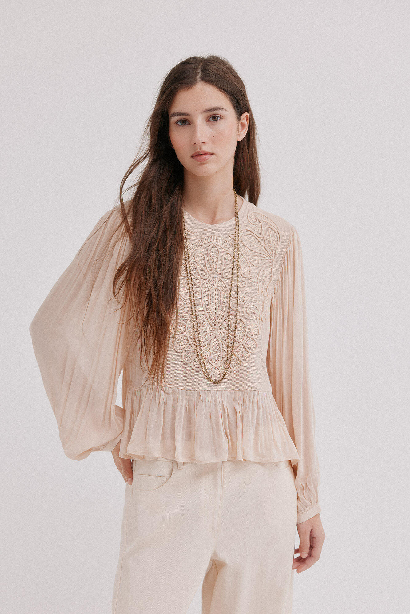 Hoss Intropia Ciane. Blusa rom&acirc;ntica