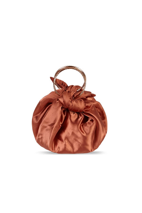 Hoss Intropia Nora. Bolso de sat&eacute;n Coral