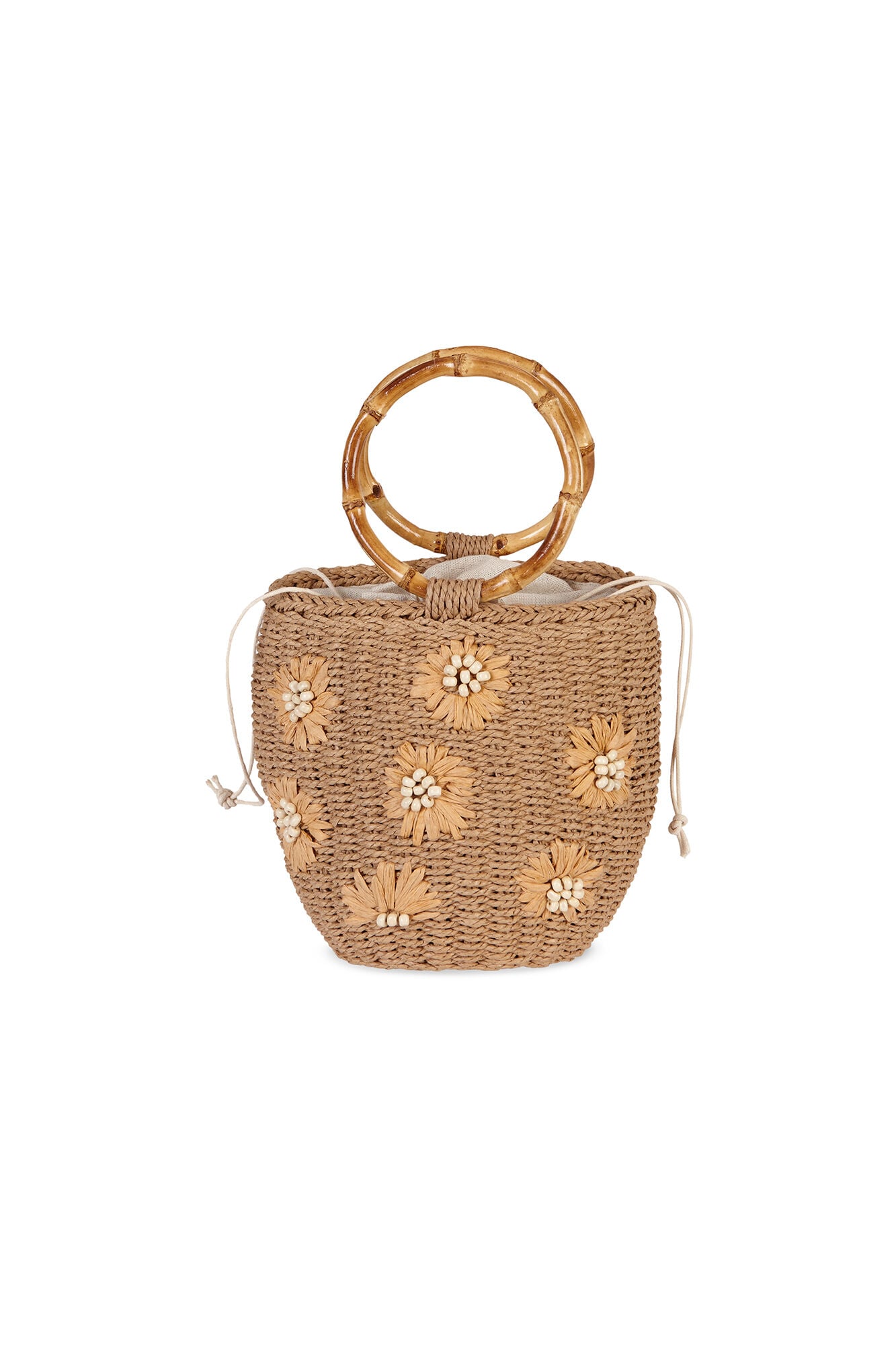 Hoss Intropia Norma. Bolso de rafia bordado
