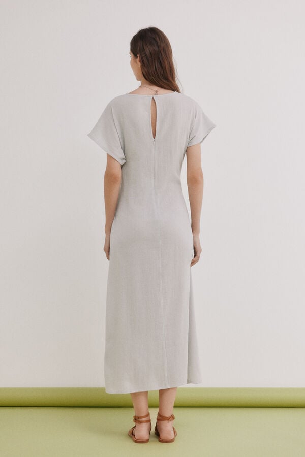 Hoss Intropia Aveline. Vestido abalorios Azul