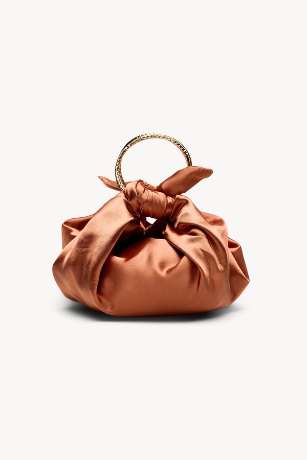 Hoss Intropia Nora. Bolso de sat&eacute;n Coral