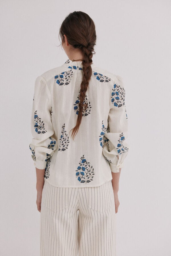 Hoss Intropia Blusa estampada Chanel Ecru