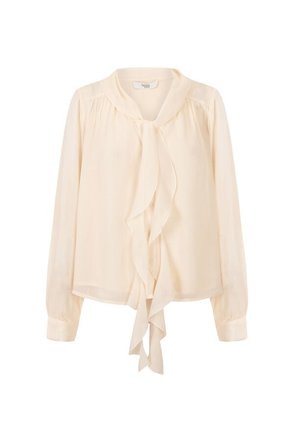 Hoss Intropia Casie. Blusa fluida Ecru