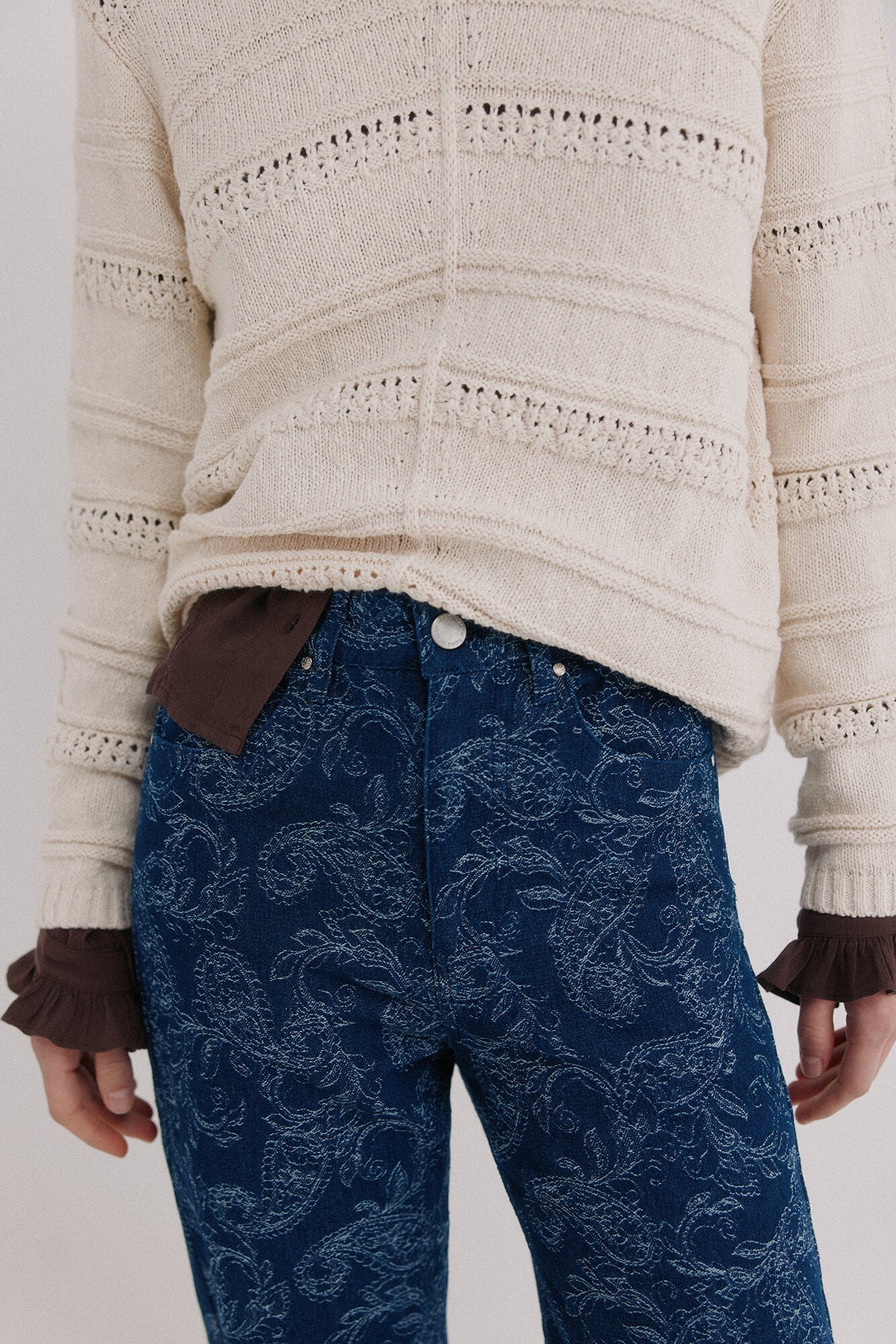 Hoss Intropia Brenda. Vaqueros jacquard