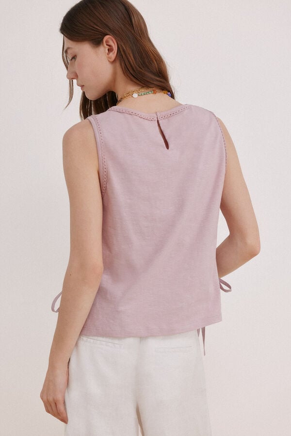 Hoss Intropia Marcela. Top bordado Roxo