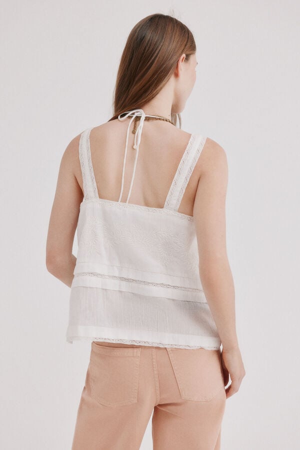 Hoss Intropia Camisa fluida Camelia Branco