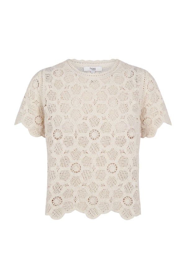 Hoss Intropia Irune.Top crochet Beige