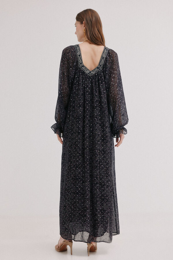 Hoss Intropia Aitana. Vestido con bordado Negro