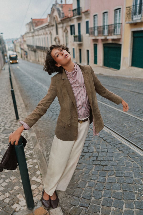 Hoss Intropia Cecile. Camisa len&ccedil;o Subiu