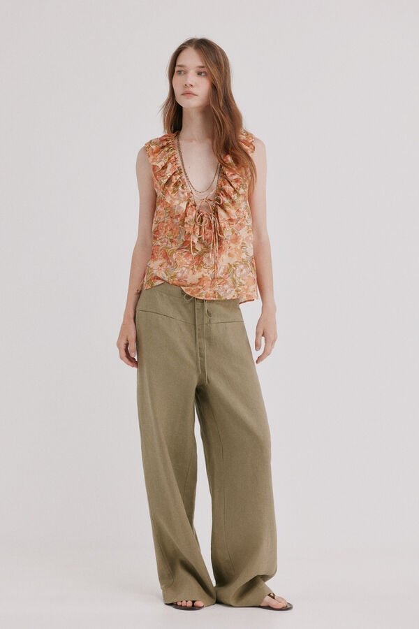 Hoss Intropia Clotilde. Top fluido Multicolorido